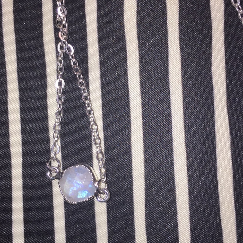  Rainbow Moonstone Necklace - Picture 5 of 8
